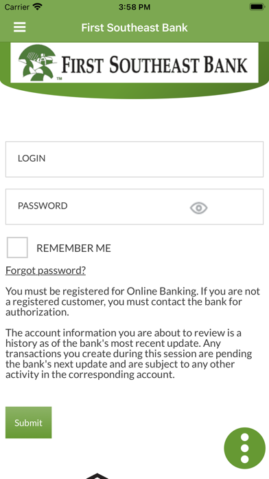 First Southeast Bank Mobile Screenshot