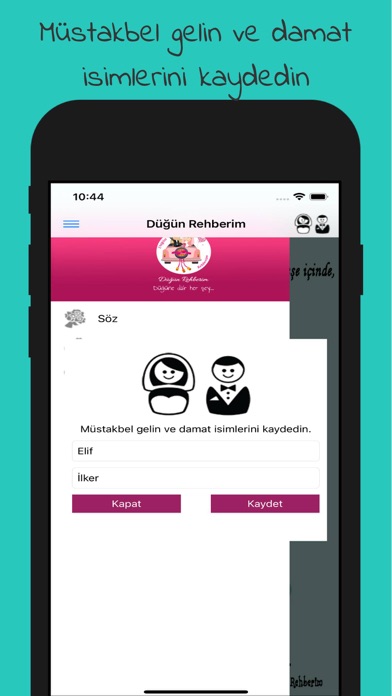 Düğün Rehberi ve Sayacı Screenshot