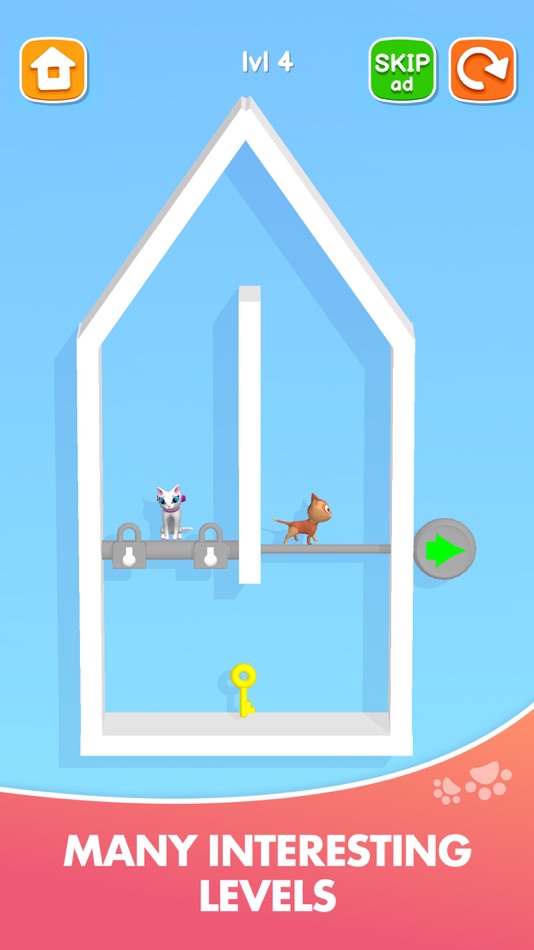 #4. Kitten Rescue - Pin Pull (iOS) By: AA2G1 LTD