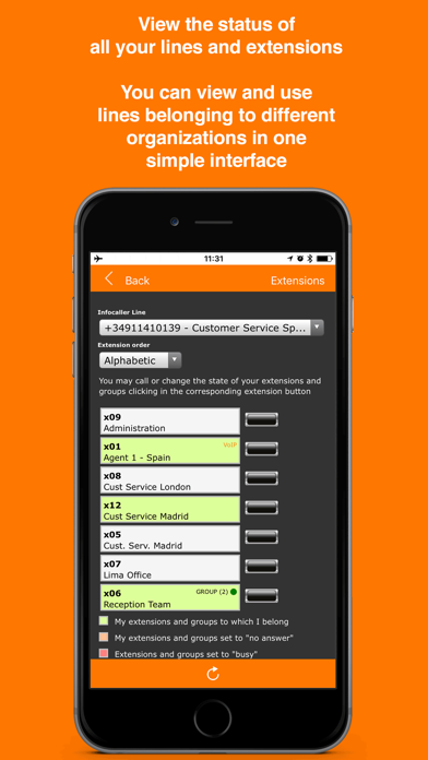 Infocaller Screenshot