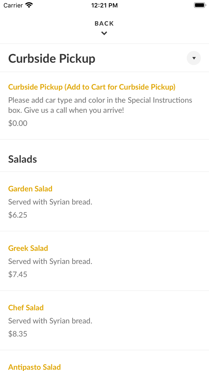 Golden Acres Pizza Market