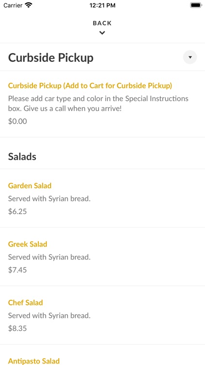 Golden Acres Pizza Market