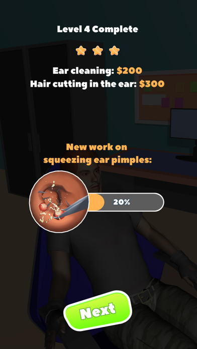 Endoscope cleaning ear Screenshot