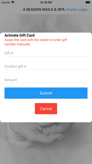 NSGiftCard Screenshot