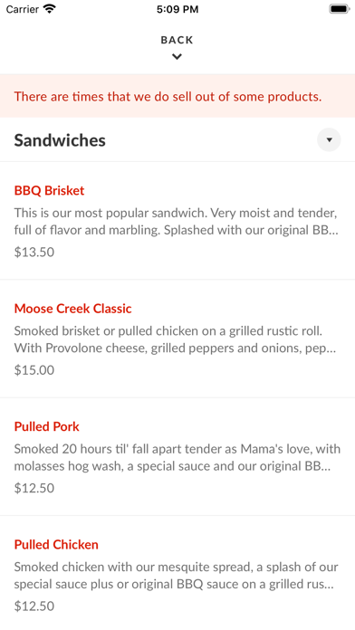 Moose Creek BBQ Screenshot