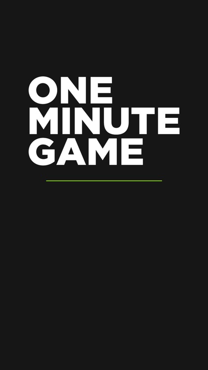 One Minute Game