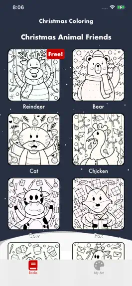 Game screenshot Coloring Christmas Book apk