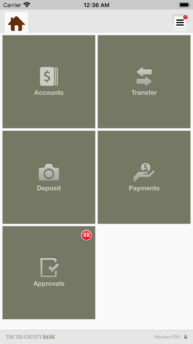 Tri-County Bank Business Screenshot