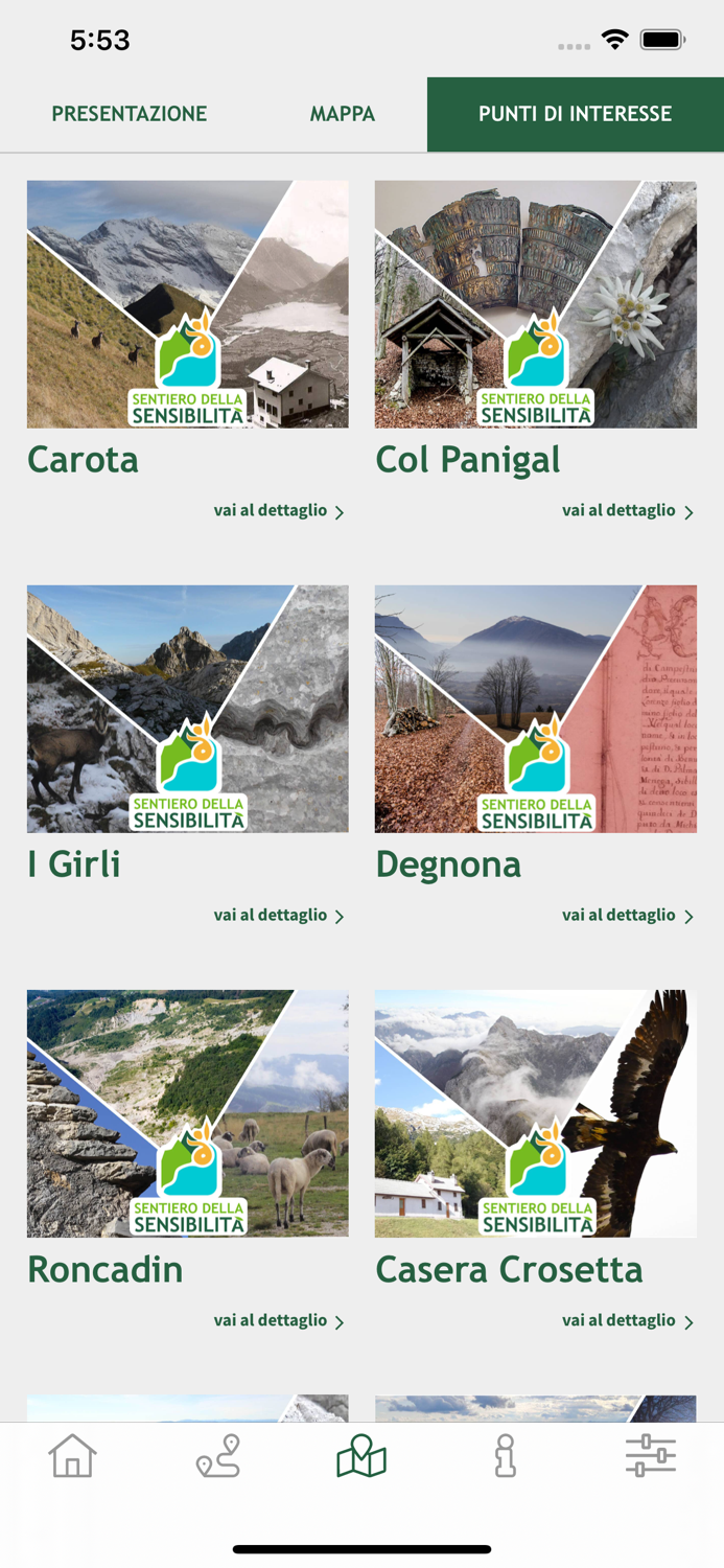 Sentiero Sensibilità