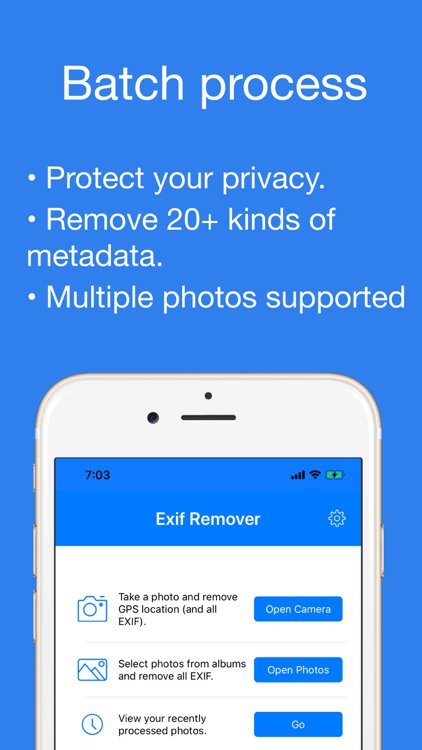 NoExif • Delete Photo Exif