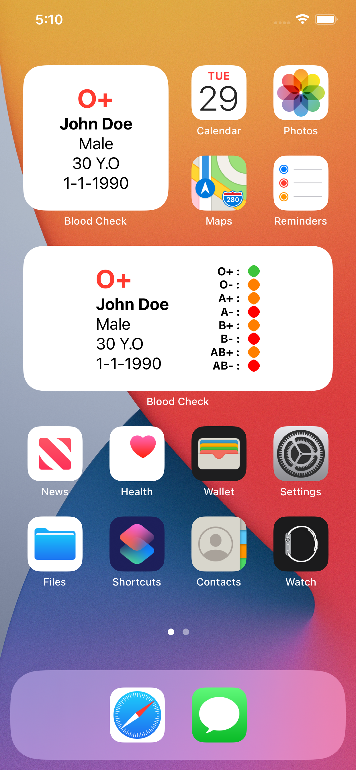 Blood Check