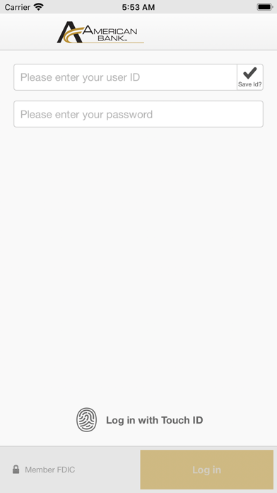 American Bank Mobile Business Screenshot