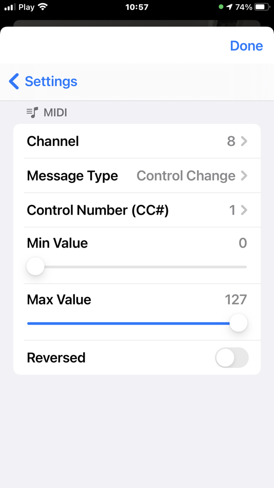 #3. MIDI Hand Controller (iOS) 由: Nilson Ltd.