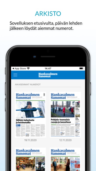 Hankasalmen Sanomat Screenshot