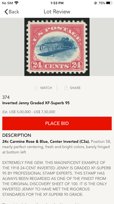 Siegel Auction Galleries, Inc. Screenshot