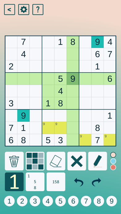 screenshot of Classic Sudoku! 2