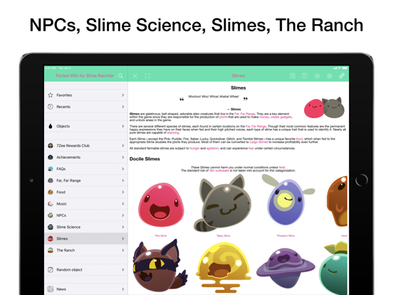 Screenshot #5 pour Pocket Wiki for Slime Rancher