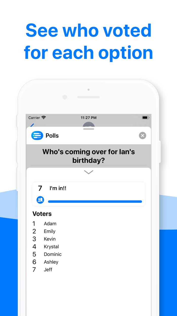 Polls for iMessage