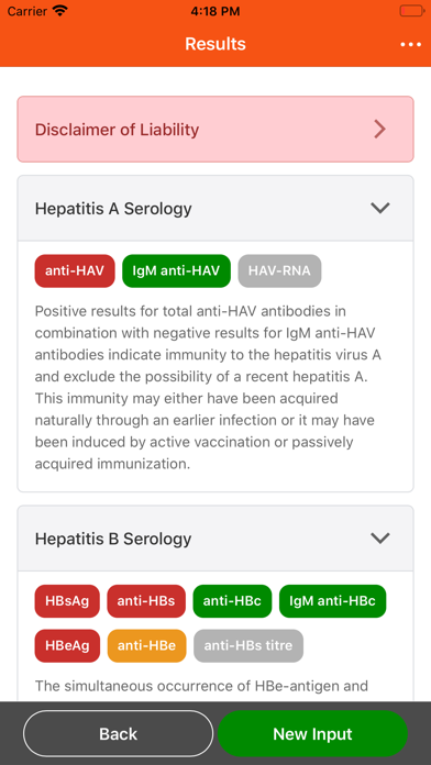 Screenshot #2 pour Hepatitis Serology Interpreter