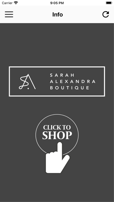 Sarah Alexandra Boutique Screenshot