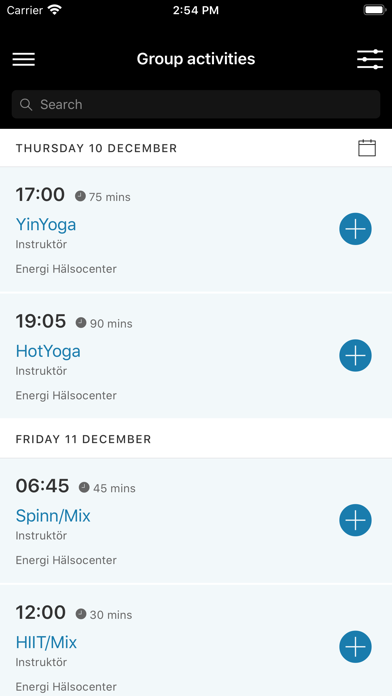 Energi Hälsocenter Screenshot