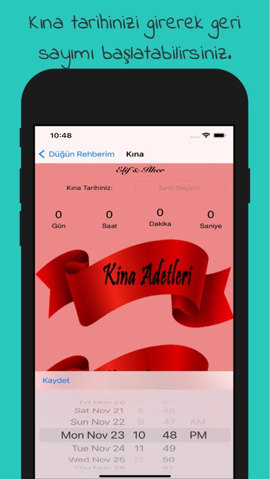 Düğün Rehberi ve Sayacı Screenshot