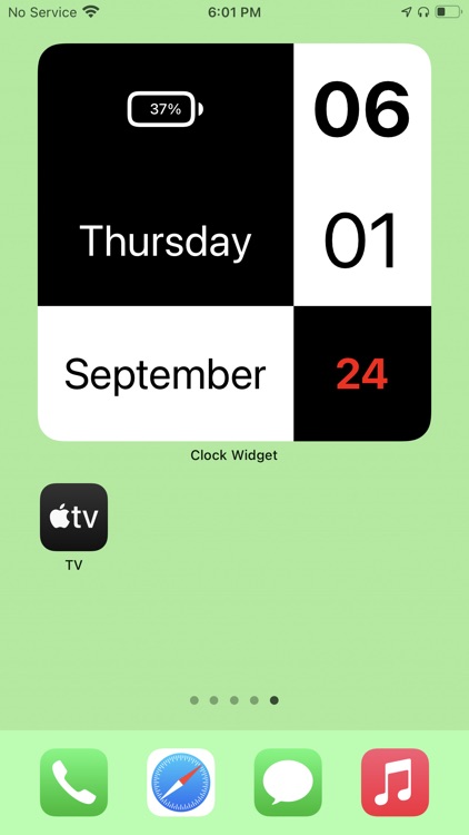 Clock Widget - Funky Colors screenshot-4