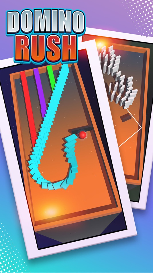#2. Domino Rush - Push 'em Down (iOS) 由: 震宇 张