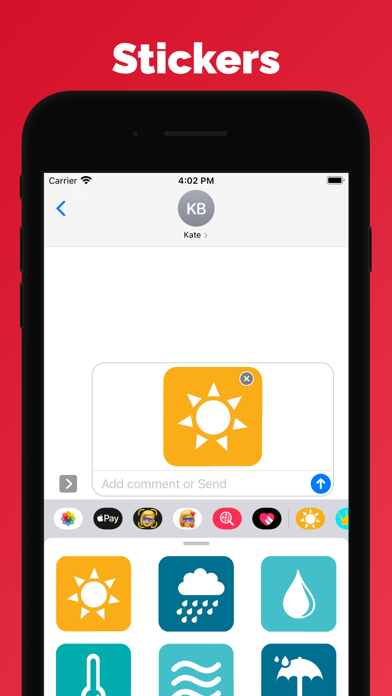 Screenshot #2 pour Autocollants météo et emoji