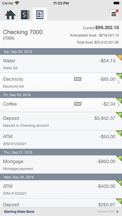 Sterling State Bank Business Screenshot