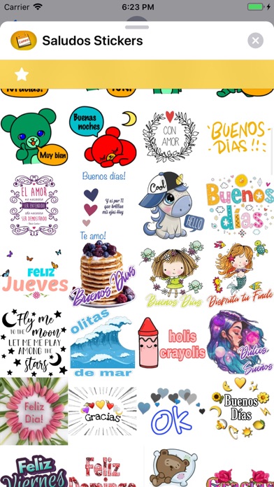 Saludos Stickers Screenshot
