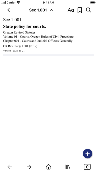 Oregon Revised Statutes screenshot 2