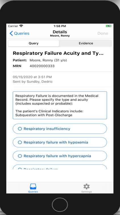 Advanced Query Messenger