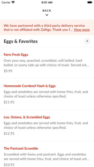 Zaftigs Delicatessen Screenshot