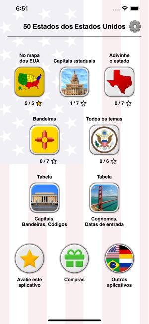 Quiz - bandeiras América do Sul (todos os 15 países)