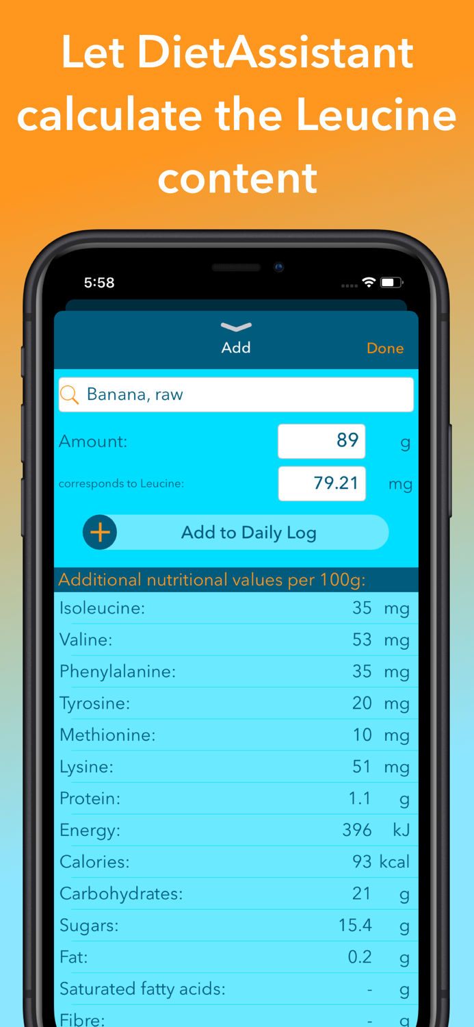 DietAssistant for MSUD