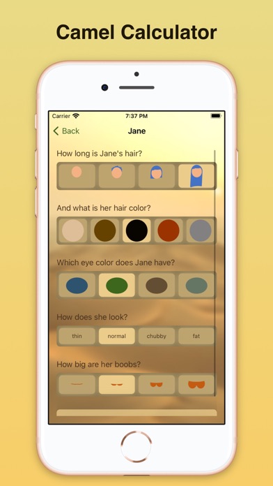Camel Value Calculator Screenshot