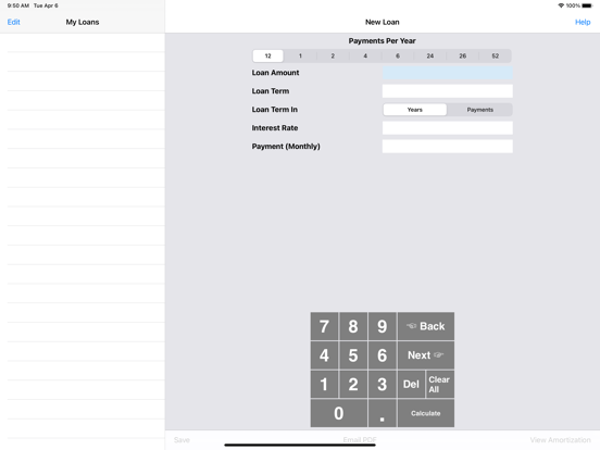 Screenshot #4 pour Bighorn Loan Calculator