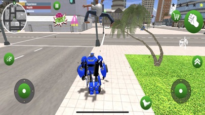 警察リムジンロボットバトル：空飛ぶロープヒーローゲームのおすすめ画像1