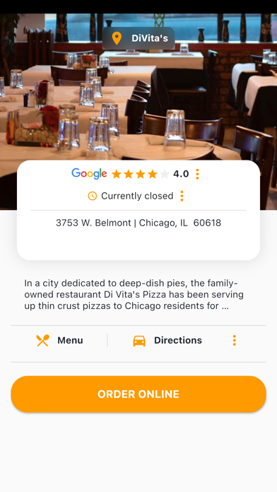 DiVita's Restaurant & Pizzeria Screenshot 2 - AppWisp.com DiVita's Restaurant & Pizzeria Screenshot 2 - AppWisp.com