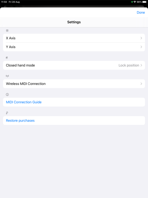 Screenshot #5 pour MIDI Hand Controller