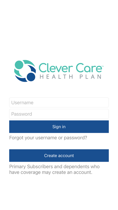 Clever Care Health Plan Screenshot