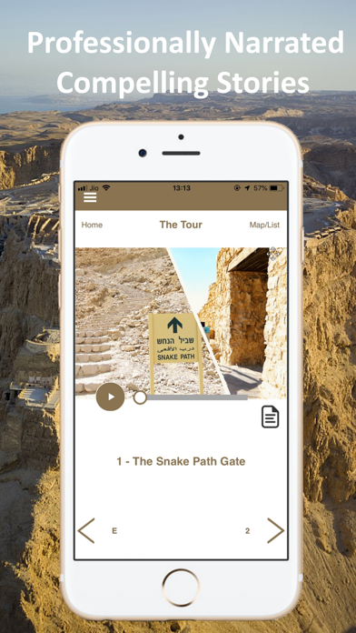 Masada Fortress Tour Guide Screenshot