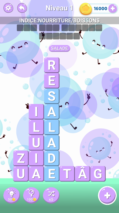 Screenshot #1 pour Mots croisés casse tete jeux