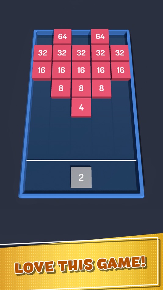 #5. Merge Block 3D : Number Puzzle (iOS) بواسطة: LIHUHU PTE. LTD.