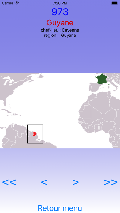 Départements français Screenshot