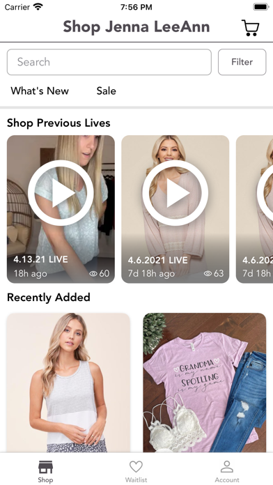 Shop Jenna LeeAnn Screenshot