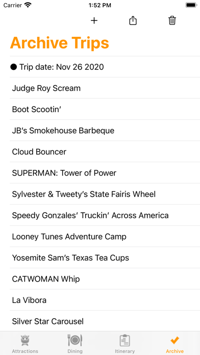ThemePark Checklist: Arlington Screenshot