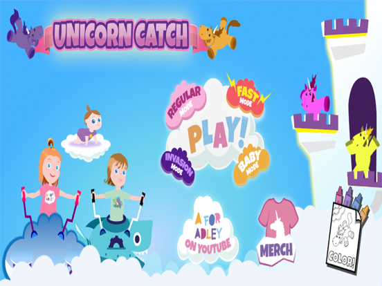 Unicorn Catch iPad screenshot 1 - Games app