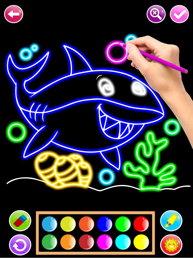 Magic Glow! Draw for toddlers::Appstore for Android